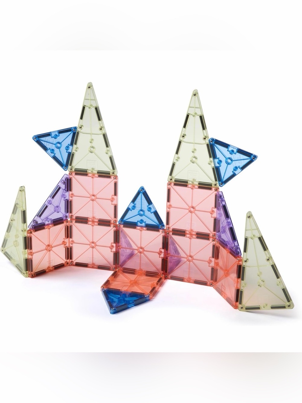 New Box 20 Pc Magna-Tiles Pastel Color Shop Magnetic Construction Set - Picture 2 of 5